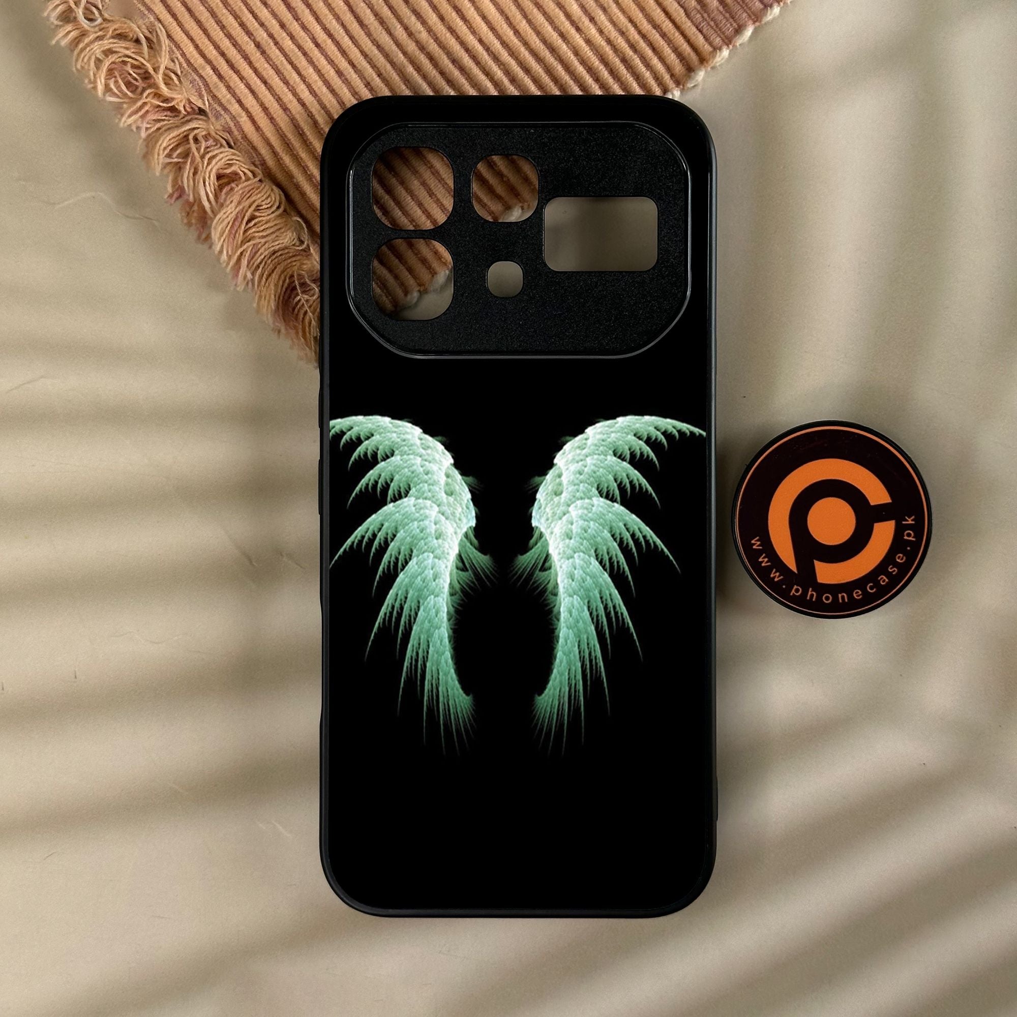 Infinix Note 60 - Angel Wings Design 5 - Premium Metal Printed Soft Bumper Shock Proof Case