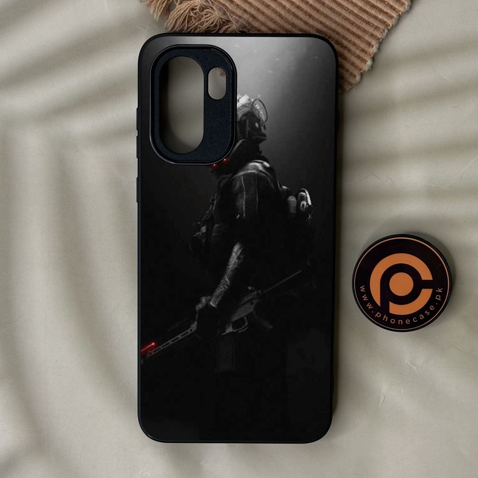 OnePlus 15R - Black Art Design 9 - Premium Metal Printed Soft Bumper Shock Proof Case