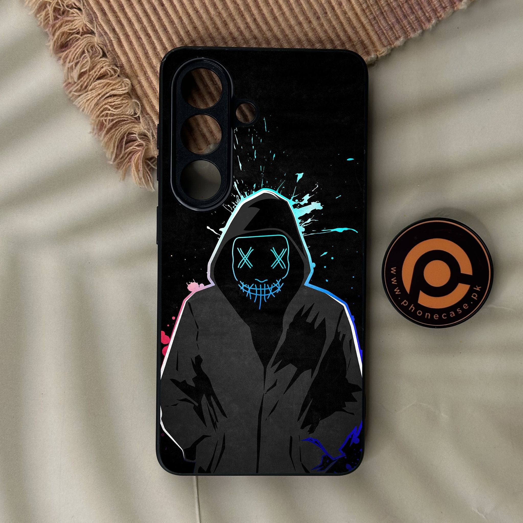 Galaxy S26 - Anonymous 2.0 Design 8 - Premium Metal Printed Soft Bumper Shock Proof Case
