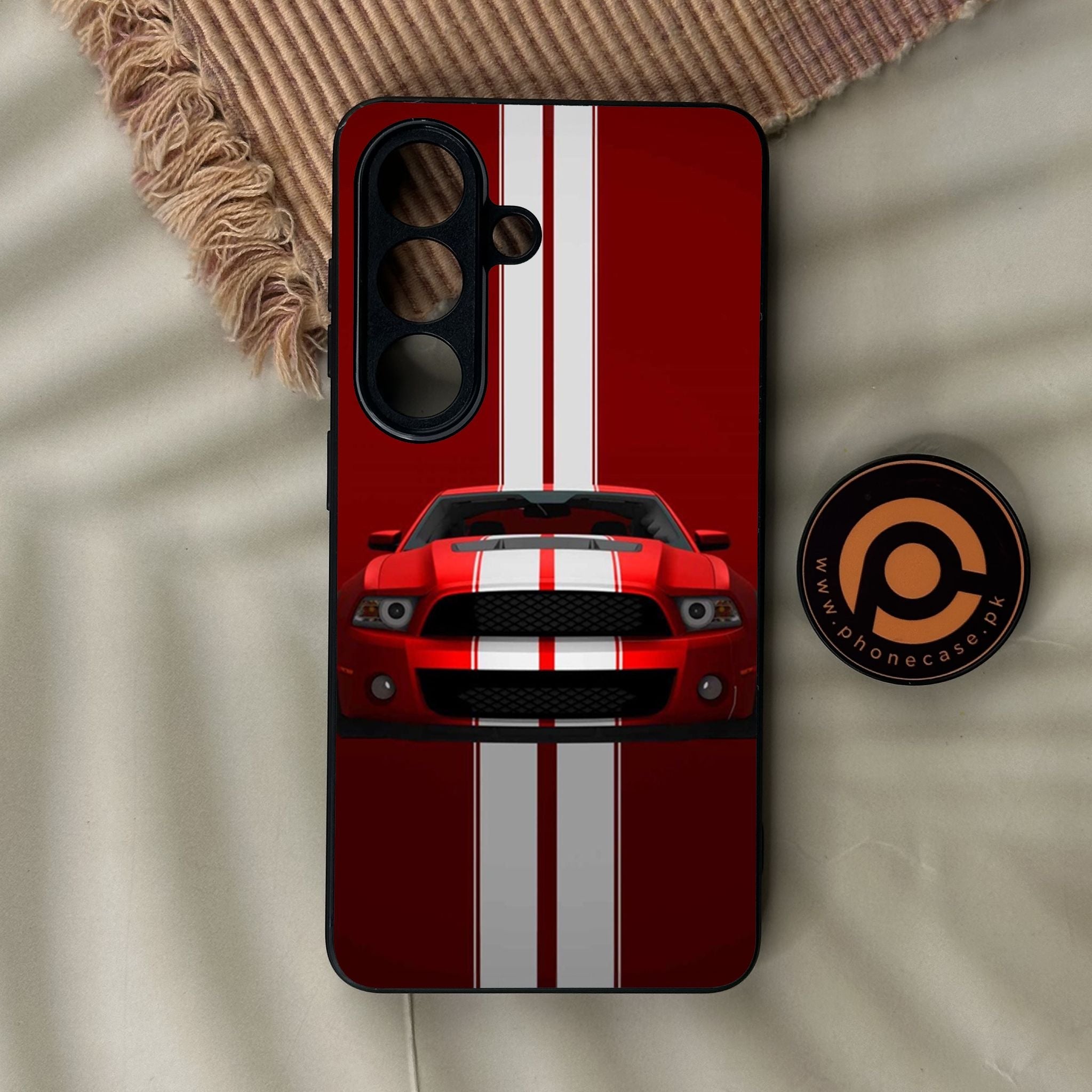 Galaxy S26 - Muscle Racing Car - Premium Metal Printed Soft Bumper Shock Proof Case