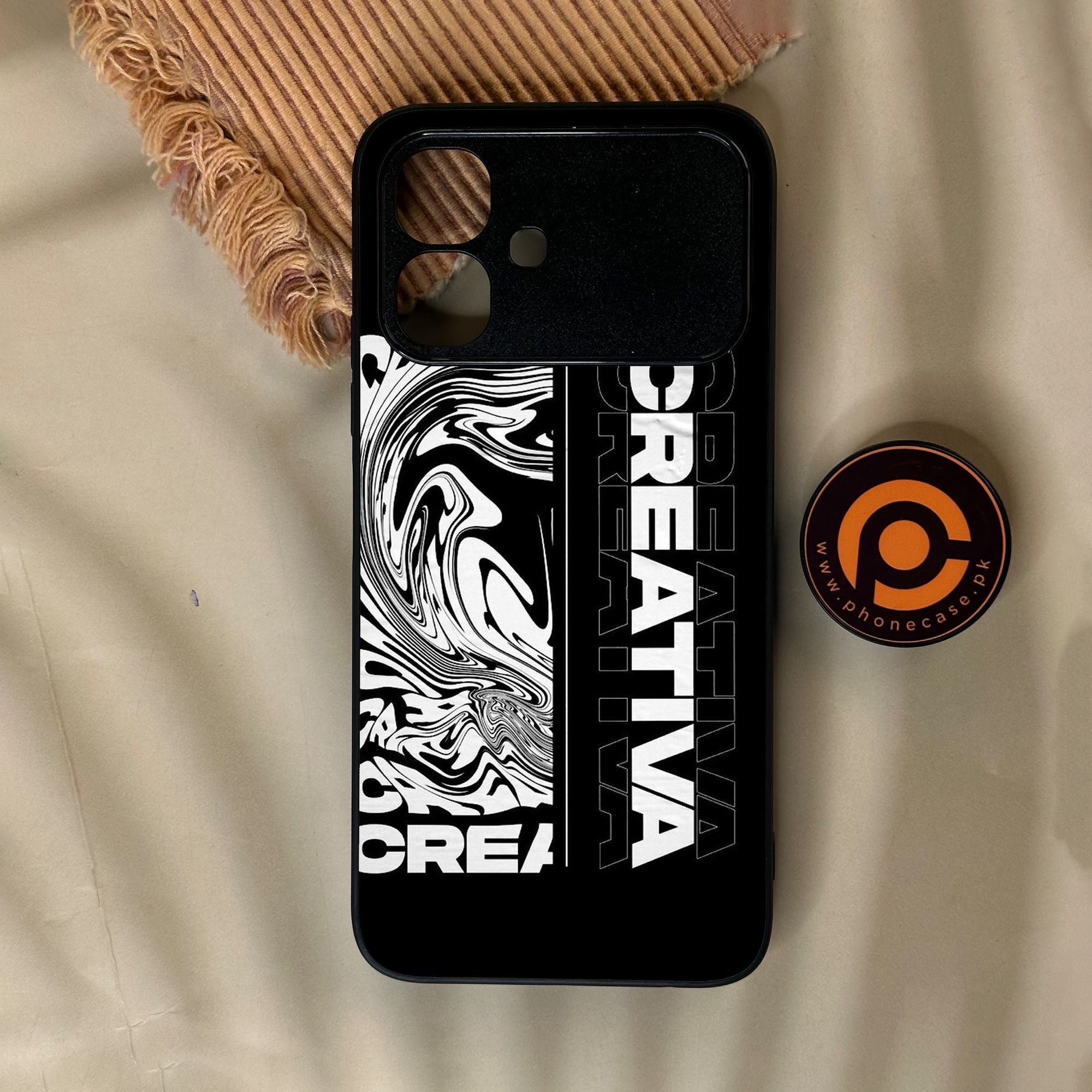 Infinix Smart 20 - Creative - Premium Metal Printed Soft Bumper Shock Proof Case