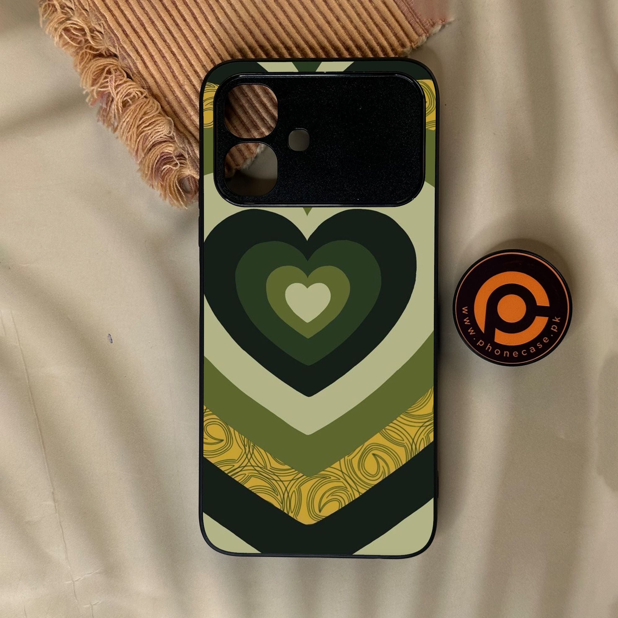 Infinix Smart 20 - Heart 2.0 Design 1 - Premium Metal Printed Soft Bumper Shock Proof Case