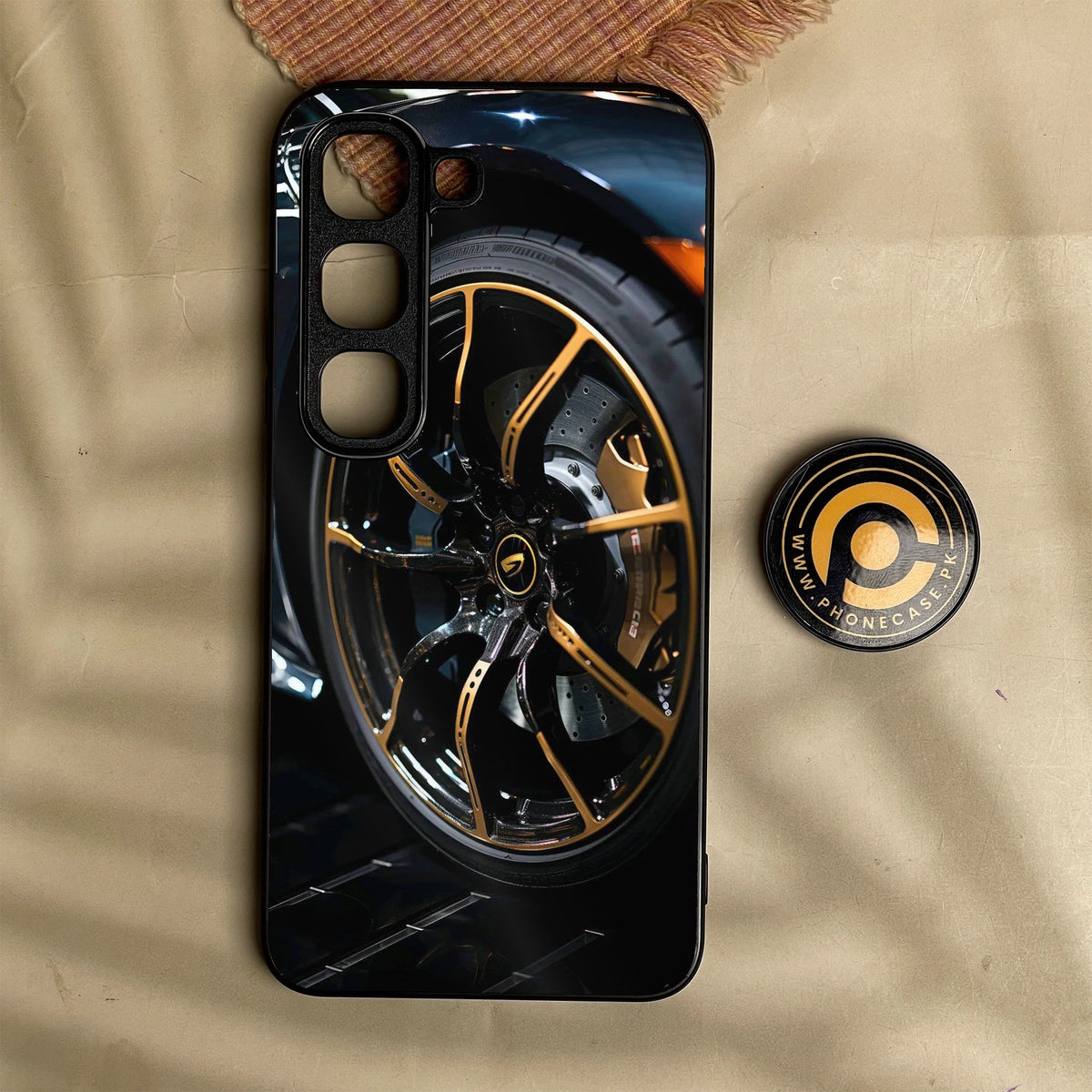 Infinix Hot 70 Pro - Racing Car Red Blade Rim - Premium Metal Printed Soft Bumper Shock Proof Case