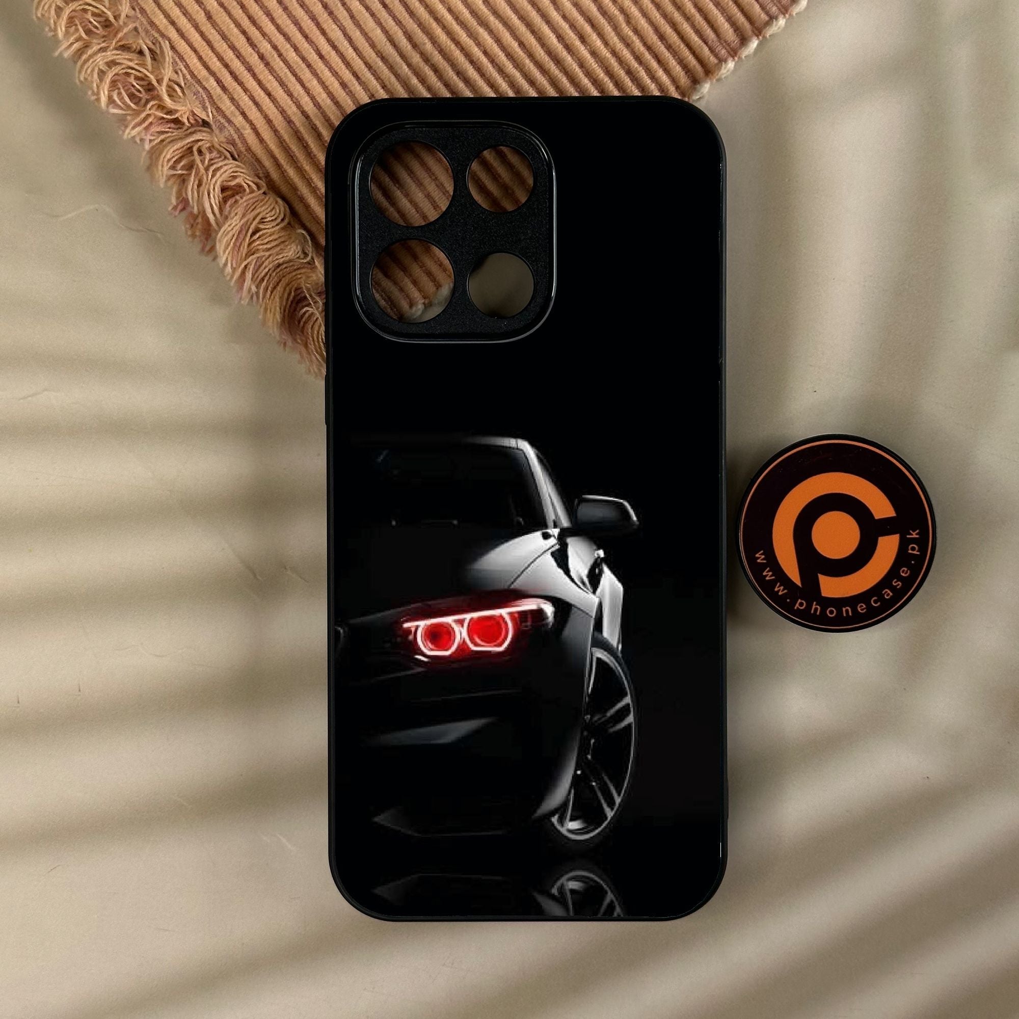 OnePlus Turbo 6 - Black Art Design 6 - Premium Metal Printed Soft Bumper Shock Proof Case