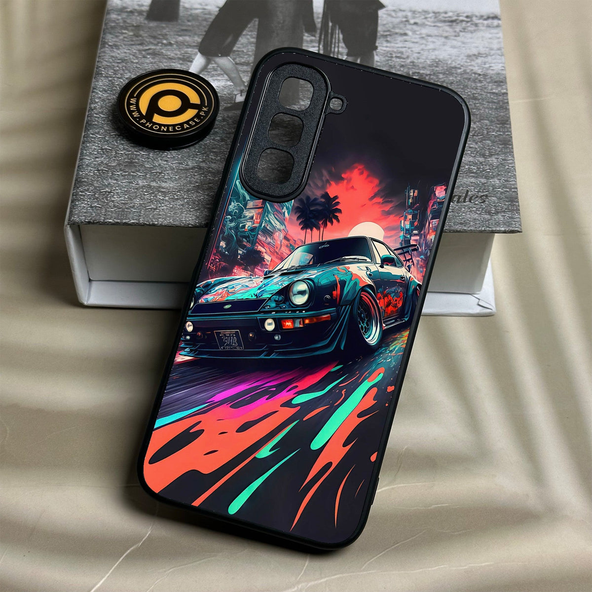 Infinix Hot 70 - Racing Series 2.0 Design 7 - Premium Metal Printed Soft Bumper Shock Proof Case
