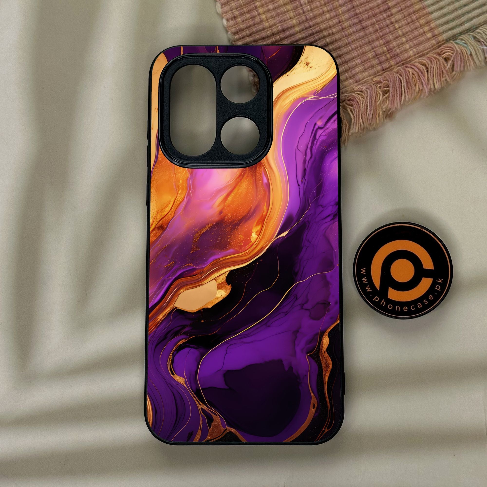 OnePlus 15 - Liquid 2.0 Design 5 - Premium Metal Printed Soft Bumper Shock Proof Case