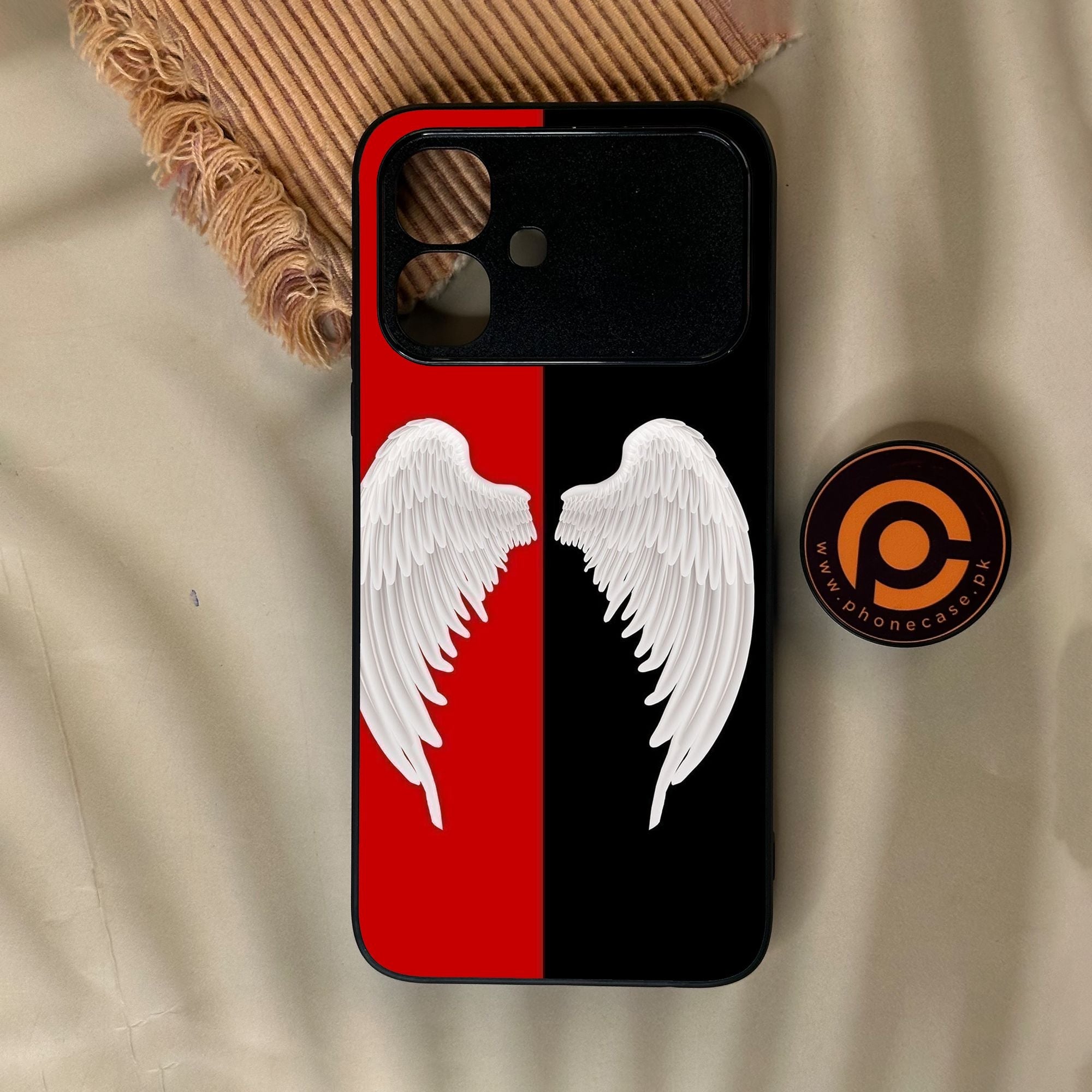 Infinix Smart 20 - Angel 2.0 Design 4 - Premium Metal Printed Soft Bumper Shock Proof Case