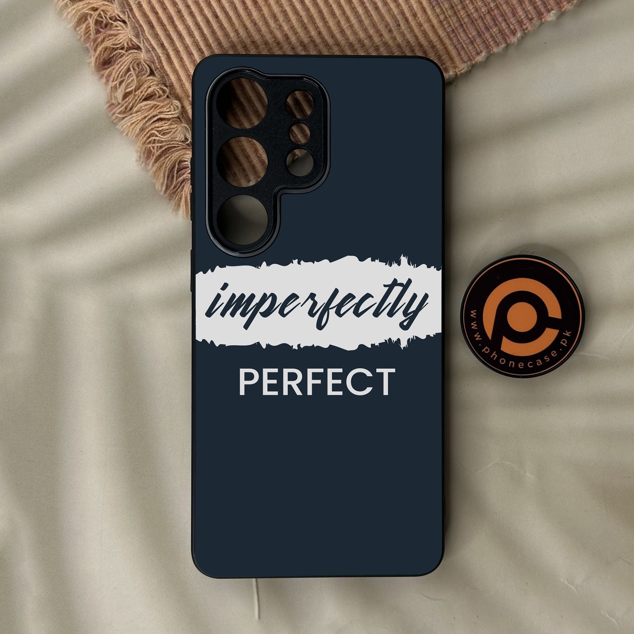 Galaxy S26 Ultra - Imperfectly - Premium Metal Printed Soft Bumper Shock Proof Case