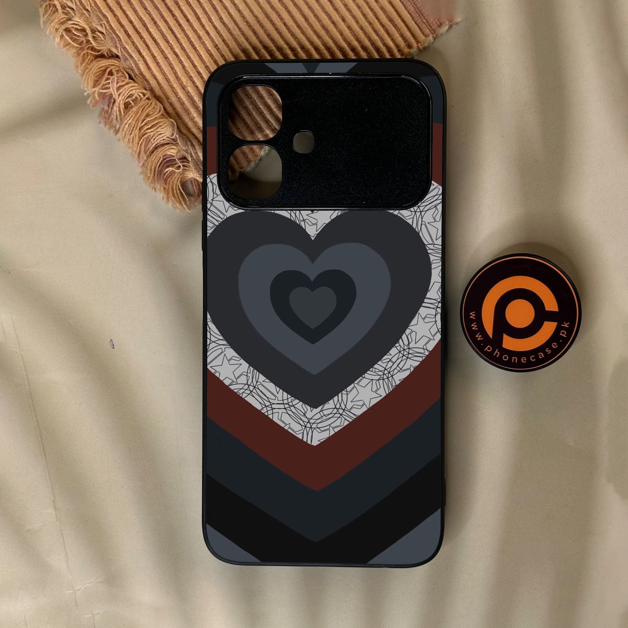 Infinix Smart 20 - Heart 2.0 Design 7 - Premium Metal Printed Soft Bumper Shock Proof Case