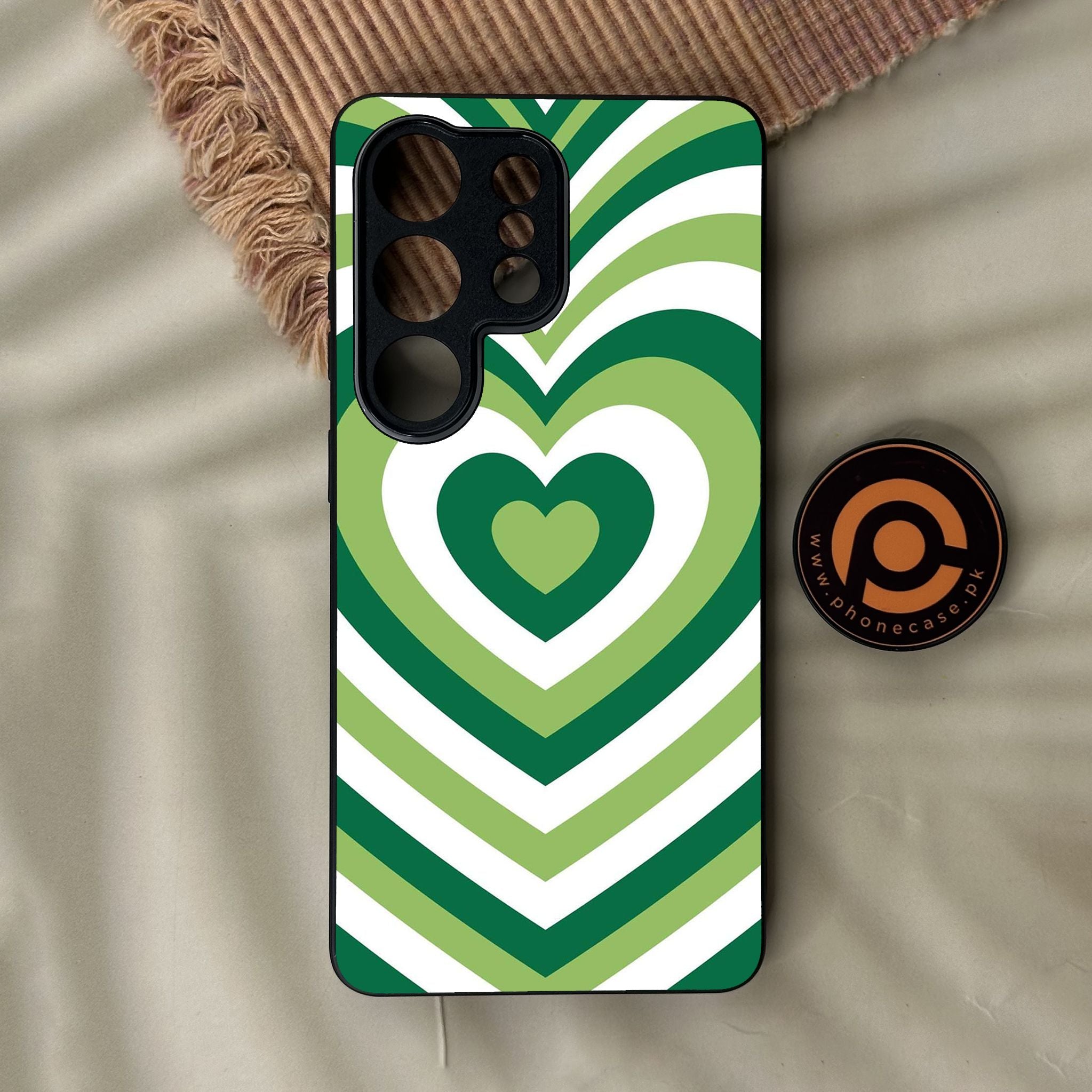 Galaxy S26 Ultra - Heartbeat Design 4 - Premium Metal Printed Soft Bumper Shock Proof Case