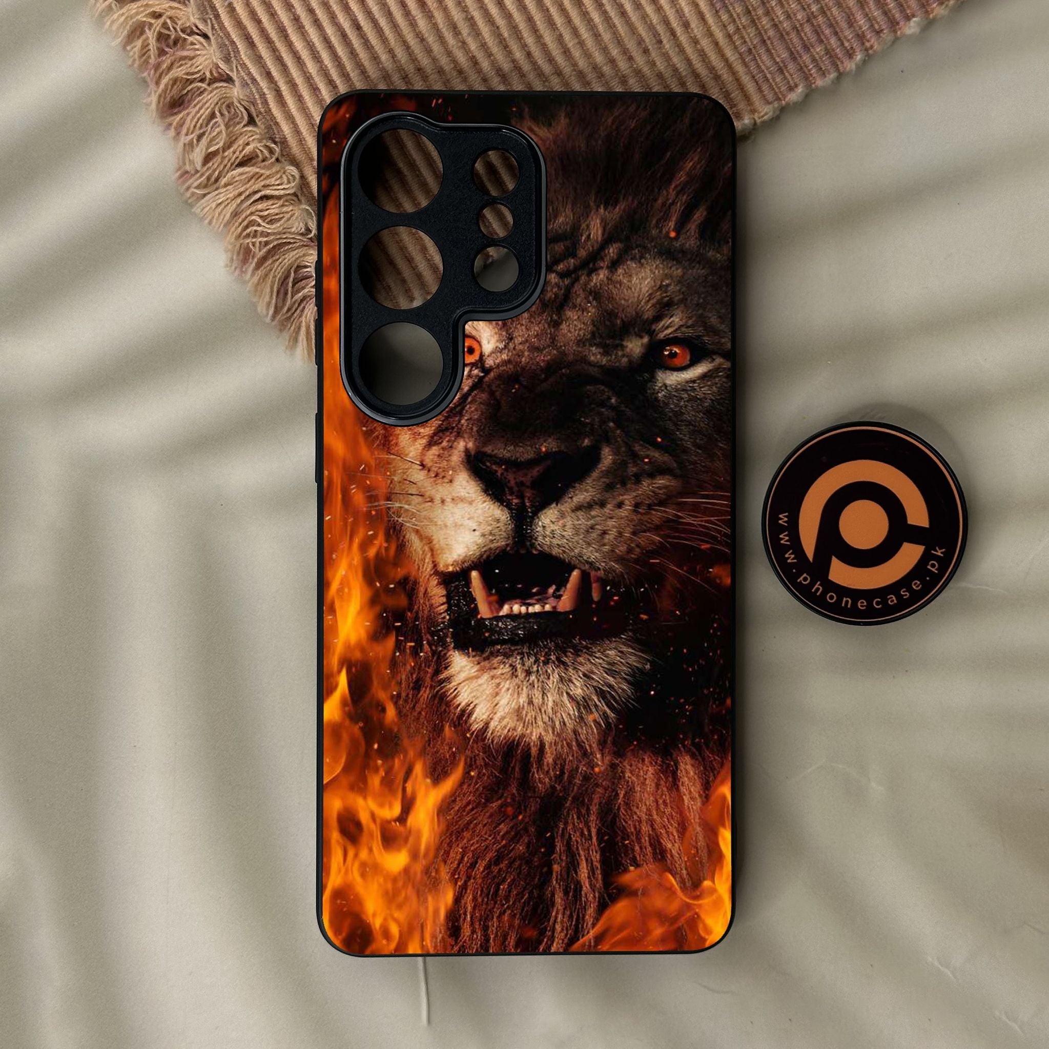 Galaxy S26 Ultra - Tiger Design 2 - Premium Metal Printed Soft Bumper Shock Proof Case