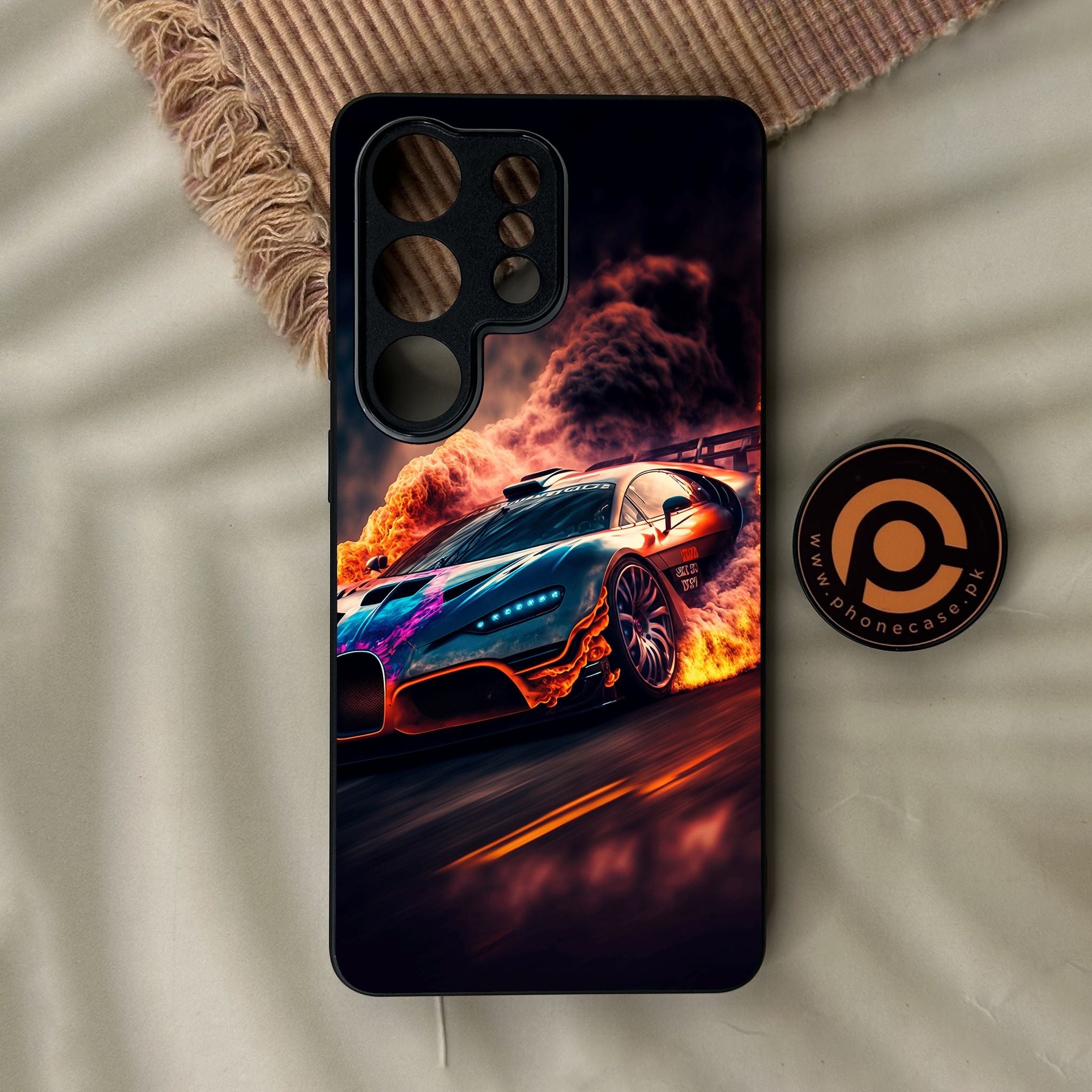 Galaxy S26 Ultra - Racing Design 4 - Premium Metal Printed Soft Bumper Shock Proof Case