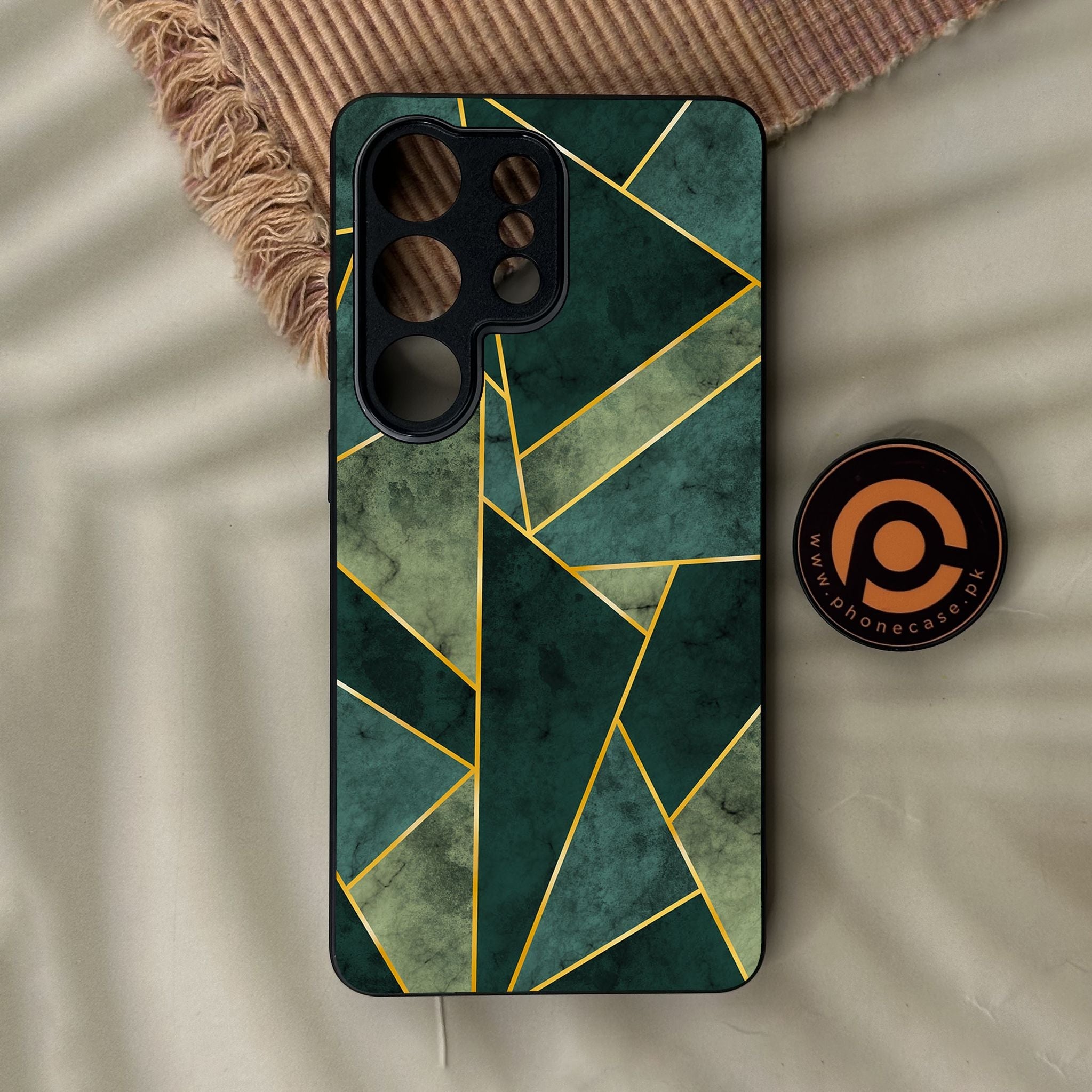 Galaxy S26 Ultra - Geometric Design 5 - Premium Metal Printed Soft Bumper Shock Proof Case