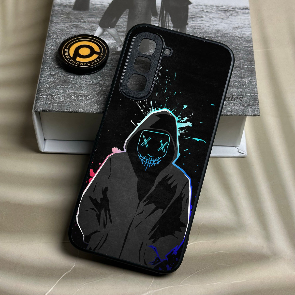 Infinix Hot 70 - Anonymous 2.0 Design 8 - Premium Metal Printed Soft Bumper Shock Proof Case