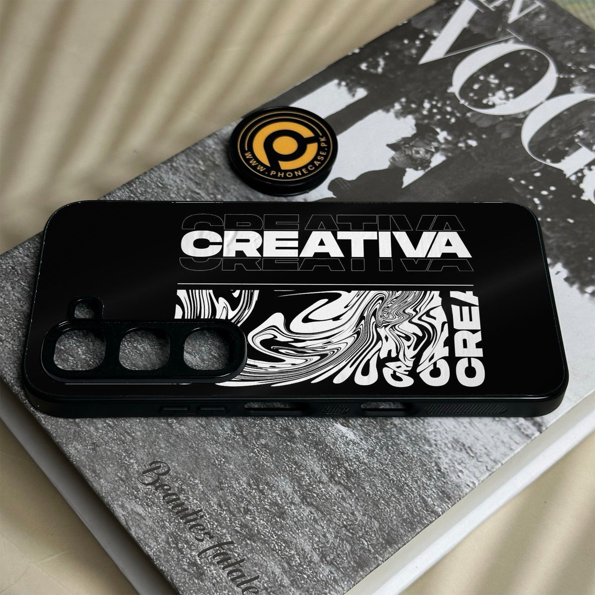 Infinix Hot 70 Pro - Creative - Premium Metal Printed Soft Bumper Shock Proof Case