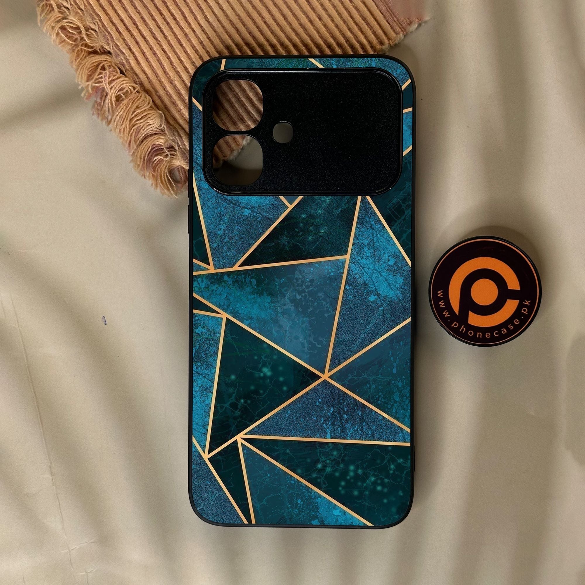 Infinix Smart 20 - Geometric Design 6 - Premium Metal Printed Soft Bumper Shock Proof Case