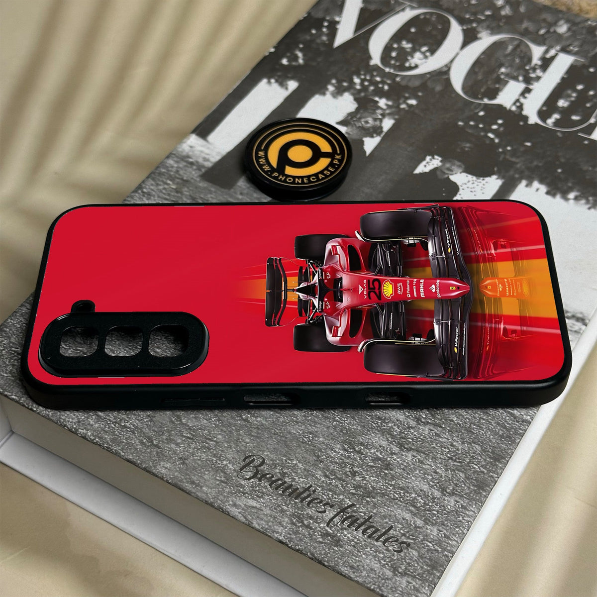 Infinix Hot 70 - Formula 1 Design - Premium Metal Printed Soft Bumper Shock Proof Case