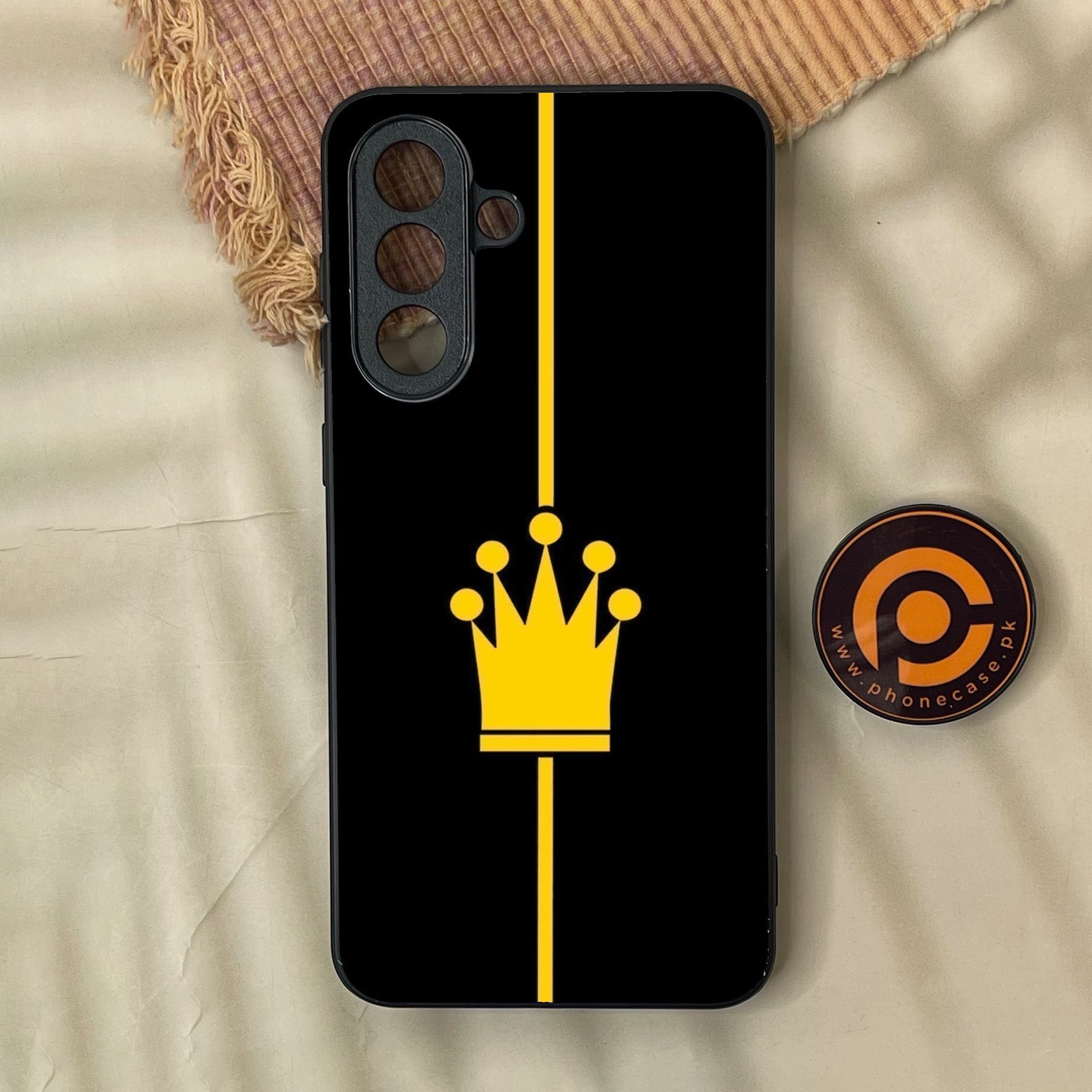 Samsung Galaxy A37 - King Design 1 - Premium Metal Printed Soft Bumper Shock Proof Case