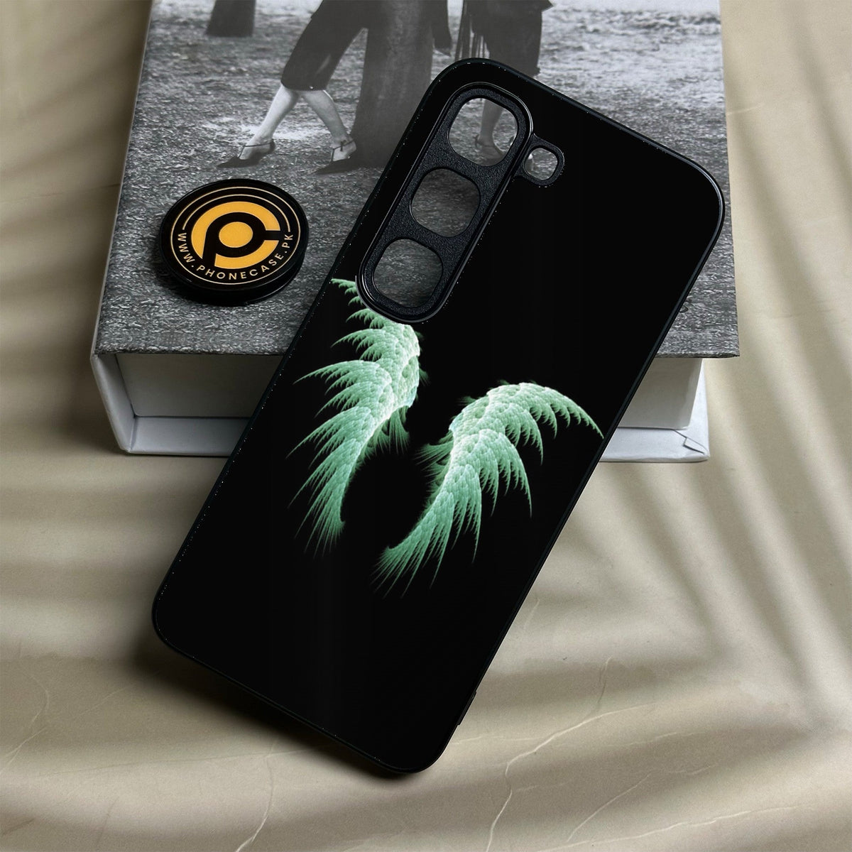 Infinix Hot 70 Pro - Angel Wings Design 5 - Premium Metal Printed Soft Bumper Shock Proof Case