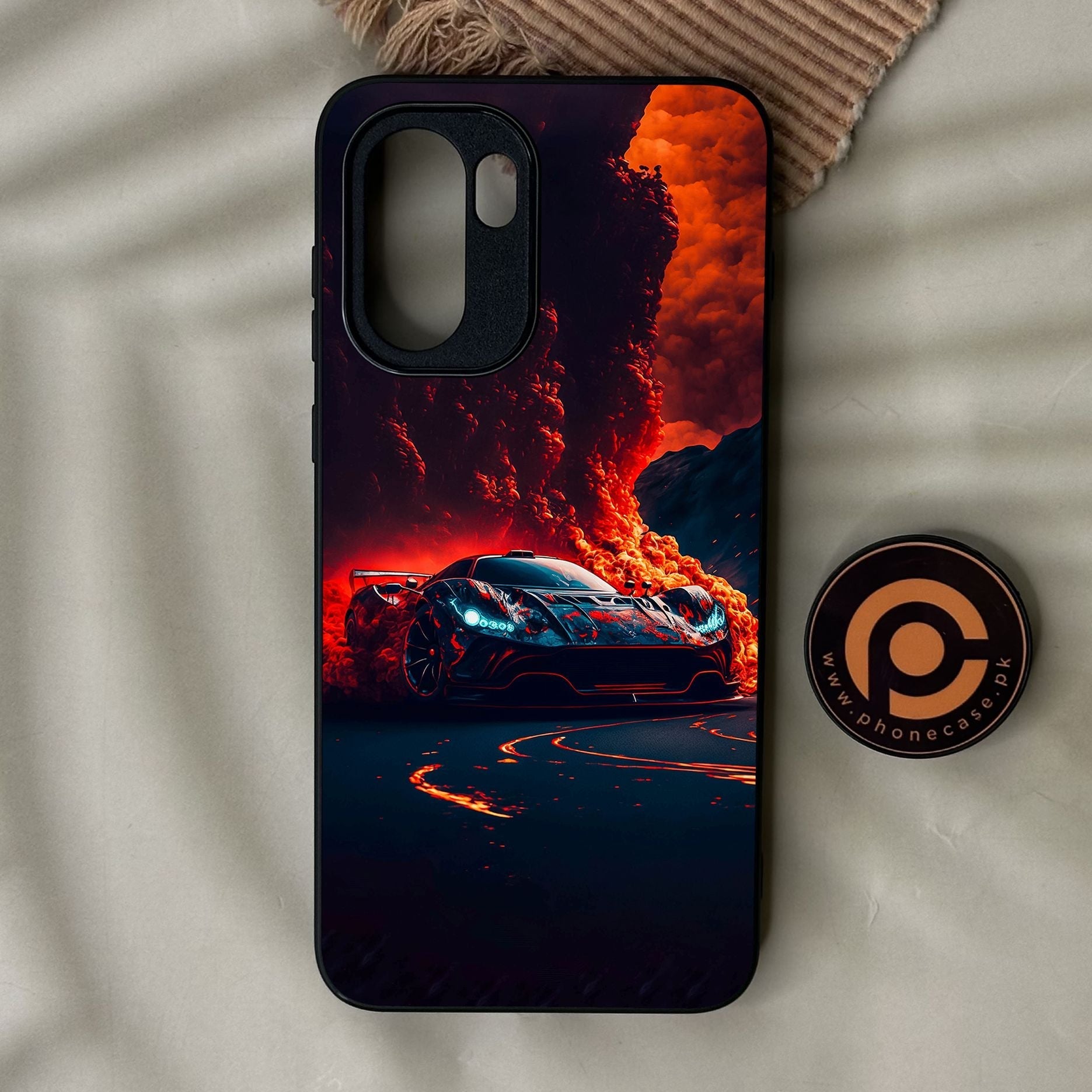 OnePlus Ace 6 - Racing Design 6 - Premium Metal Printed Soft Bumper Shock Proof Case