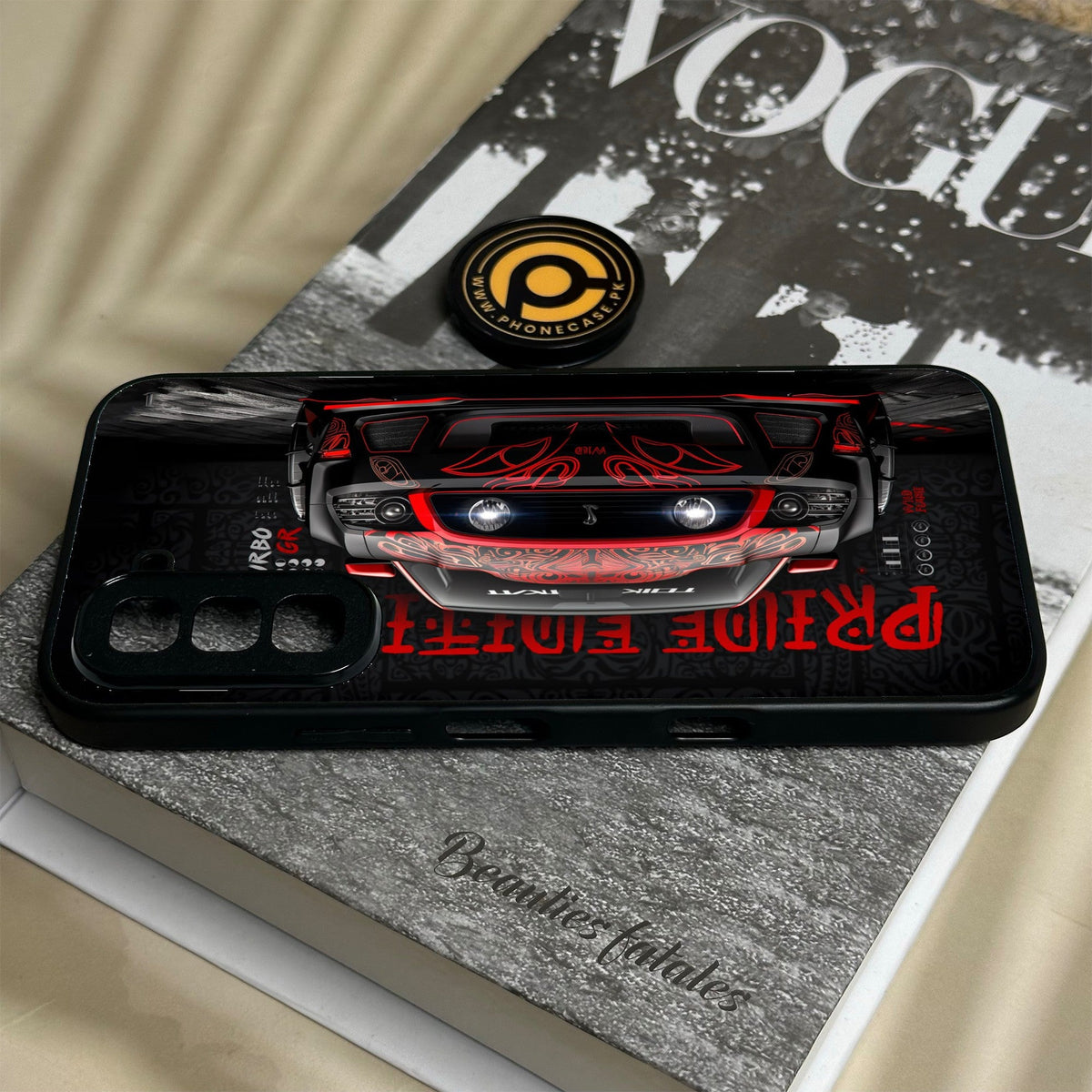 Infinix Hot 70 - Cobra X Racing Car - Premium Metal Printed Soft Bumper Shock Proof Case