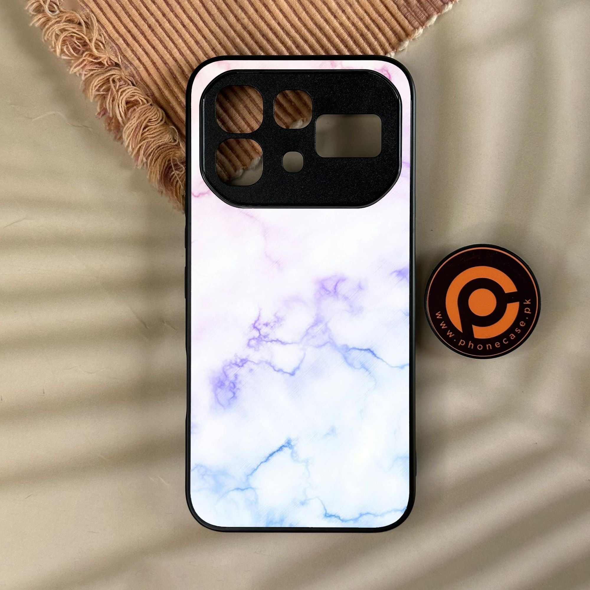 Infinix Note 60 Pro - White Design 2 - Premium Metal Printed Soft Bumper Shock Proof Case
