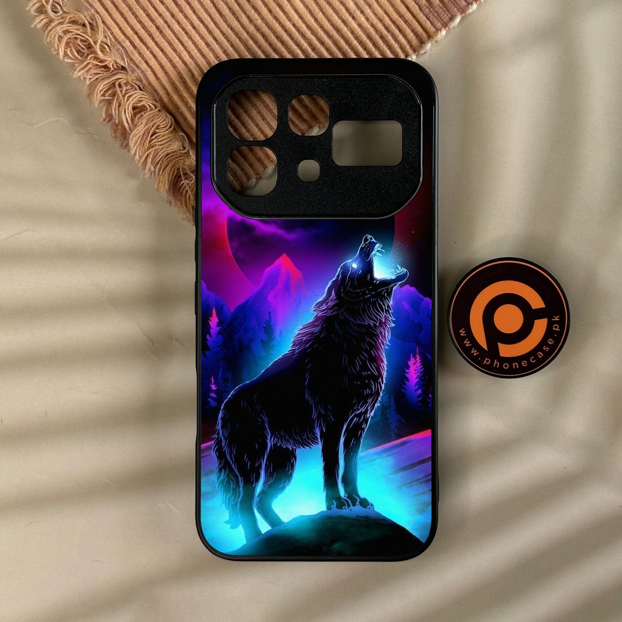 Infinix Note 60 - Wolf Design 2 - Premium Metal Printed Soft Bumper Shock Proof Case