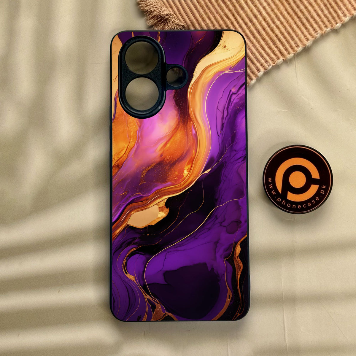 Vivo V60 Lite  - Liquid 2.0 Design 5 - Premium Metal Printed Soft Bumper Shock Proof Case