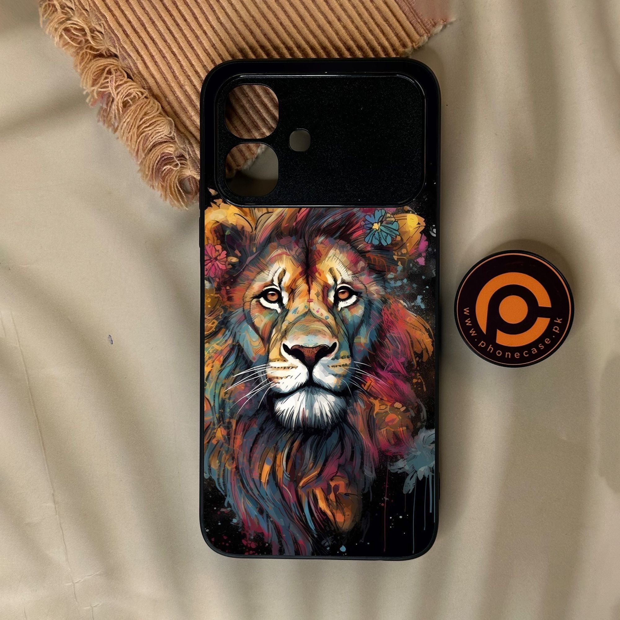 Infinix Smart 20 - Tiger 2.0 Design 10 - Premium Metal Printed Soft Bumper Shock Proof Case