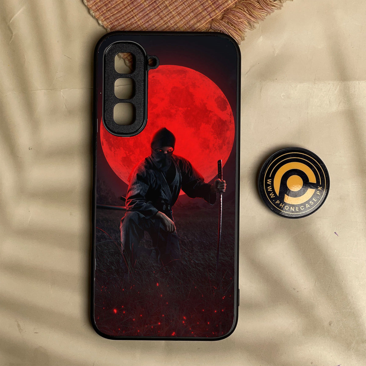 Infinix Hot 70 - Ninja Design 10 - Premium Metal Printed Soft Bumper Shock Proof Case