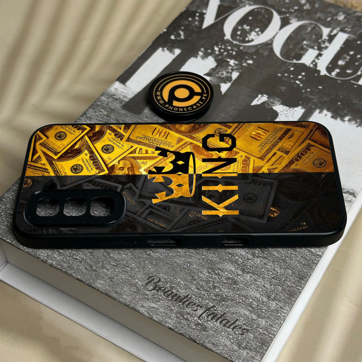 Infinix Hot 70 - King Design 9 - Premium Metal Printed Soft Bumper Shock Proof Case