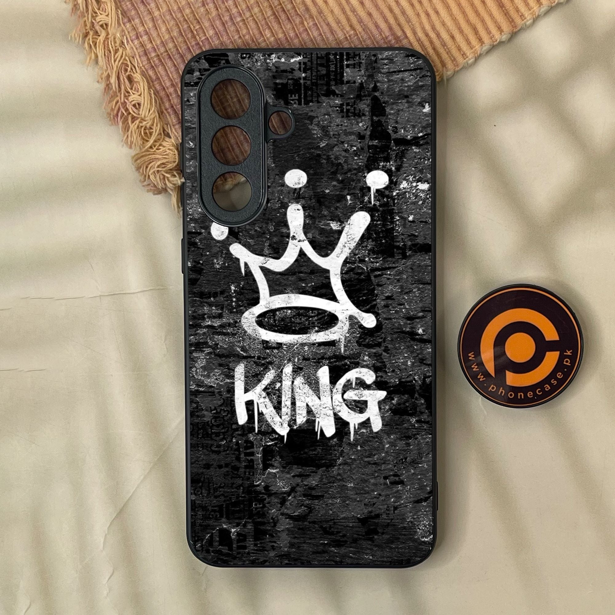 Samsung Galaxy A57 - King Design 8 - Premium Metal Printed Soft Bumper Shock Proof Case