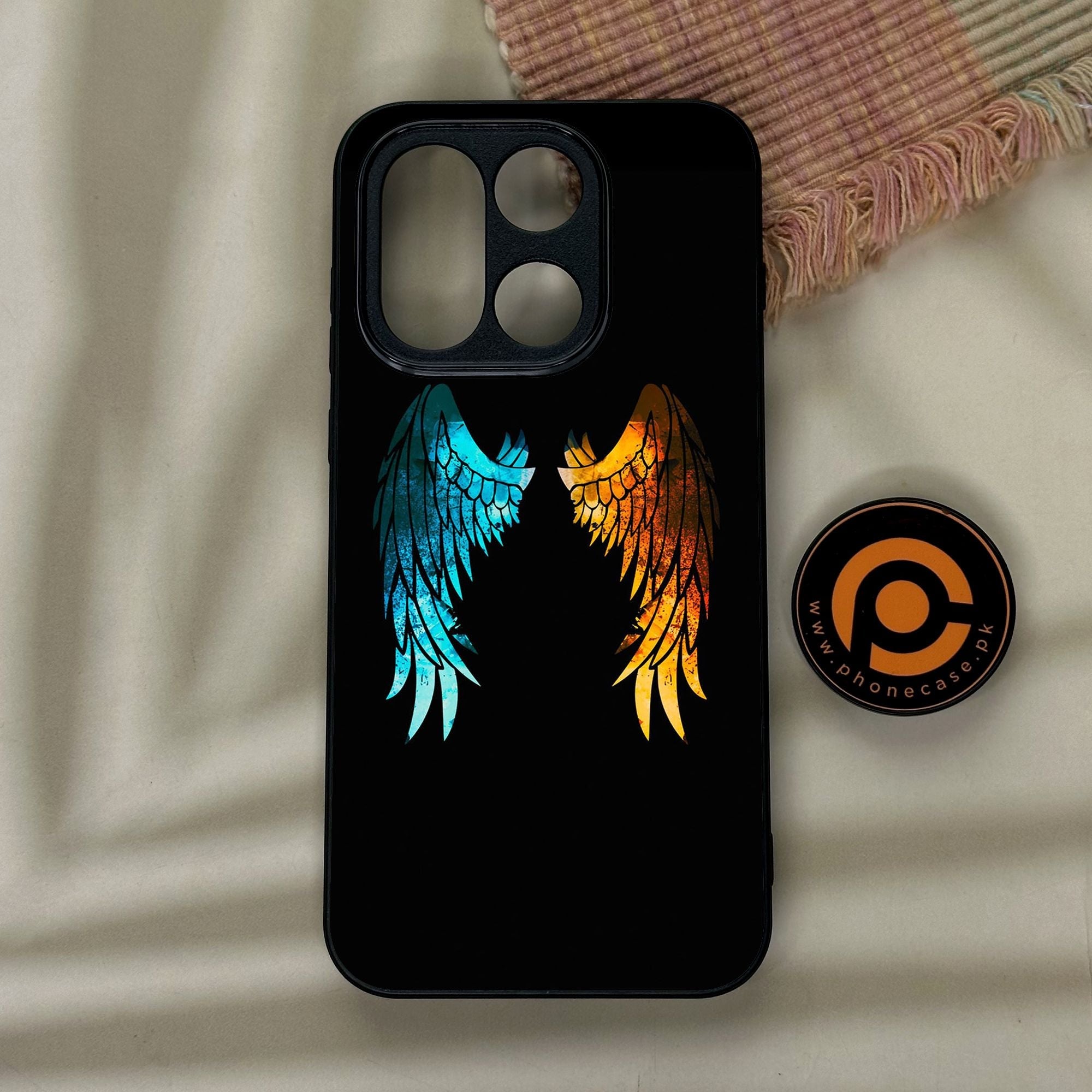 OnePlus 15 - Angel 2.0 Design 8 - Premium Metal Printed Soft Bumper Shock Proof Case