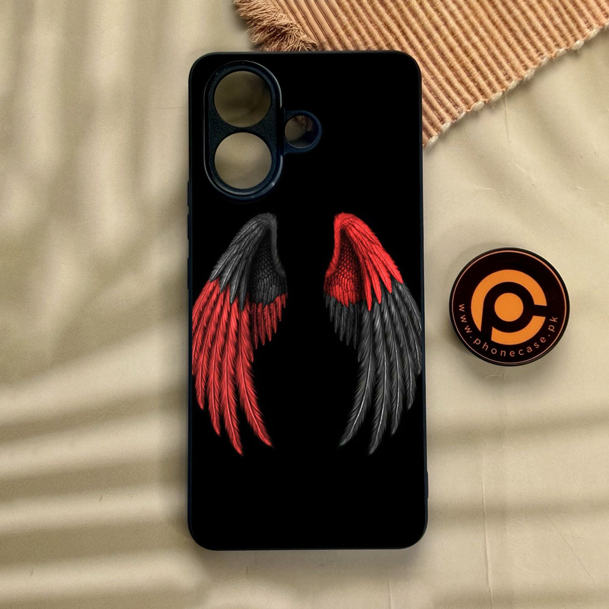 Vivo V60 Lite  - Angel Wings Design 7 - Premium Metal Printed Soft Bumper Shock Proof Case