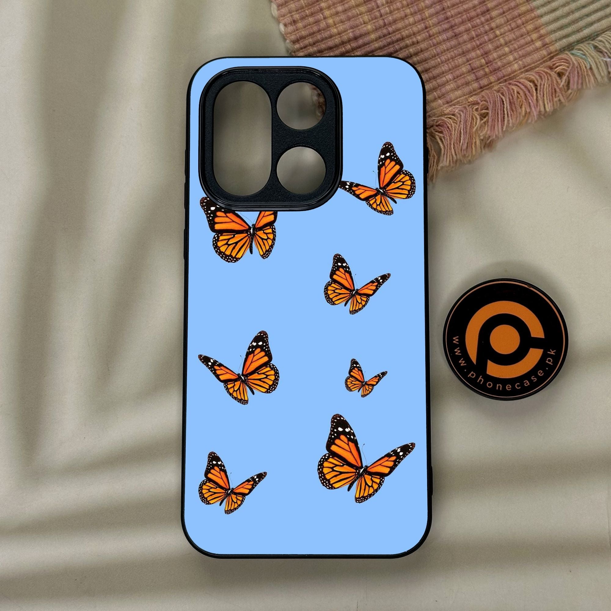 OnePlus 15 - Butterflies Design 3 - Premium Metal Printed Soft Bumper Shock Proof Case