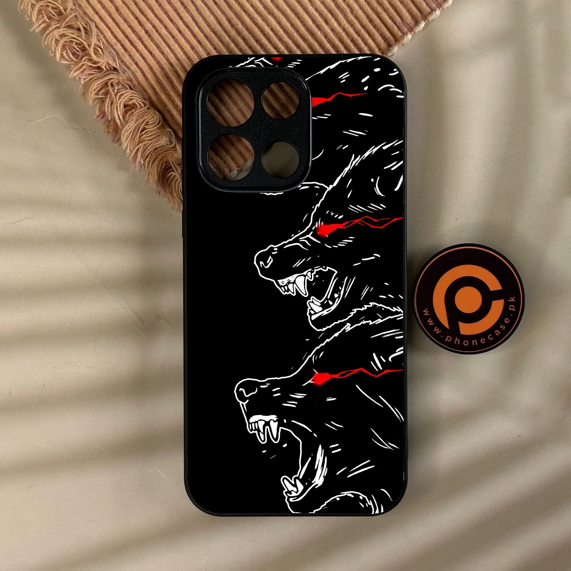 OnePlus Turbo 6 - Black Art Design 7 - Premium Metal Printed Soft Bumper Shock Proof Case