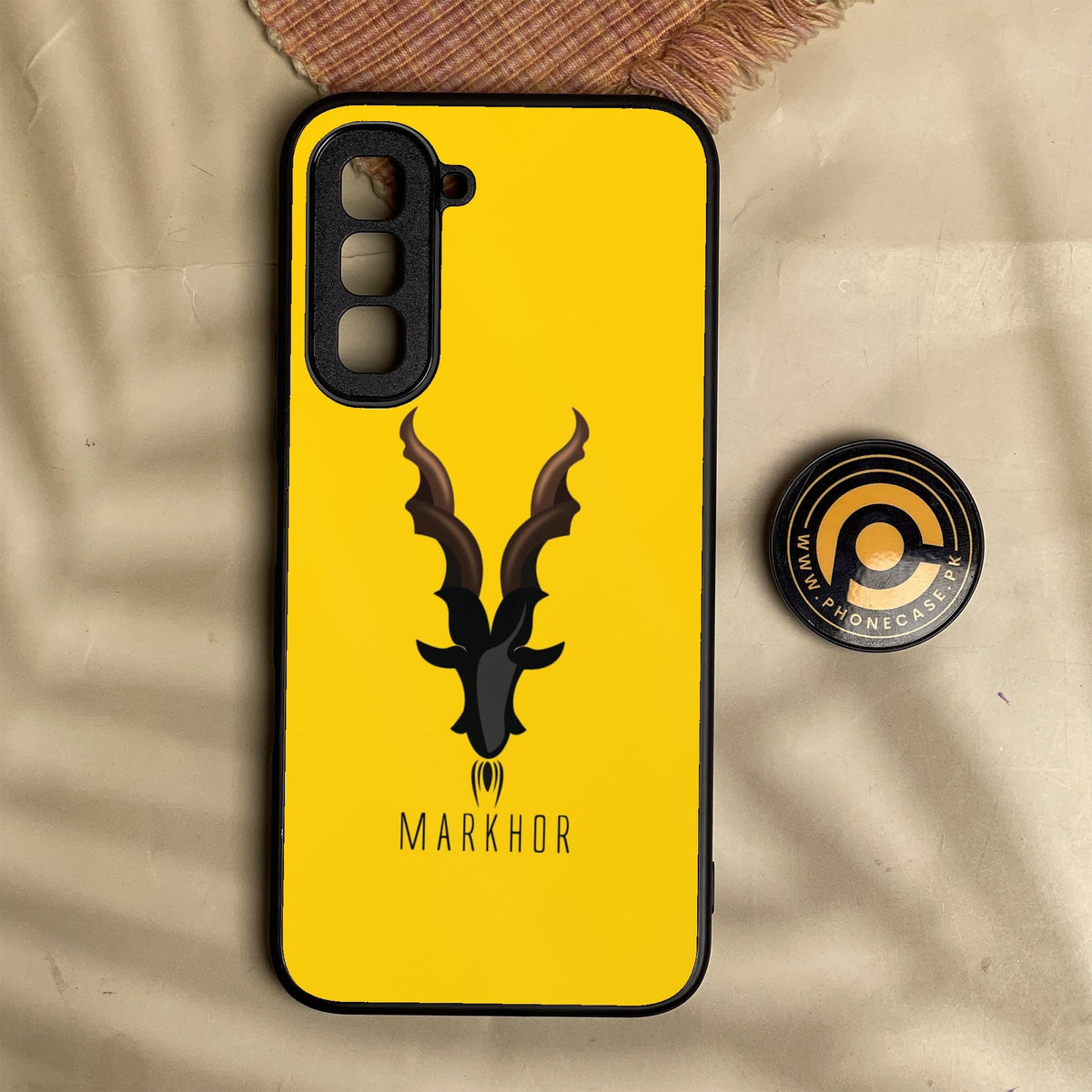 Infinix Hot 70 - Markhor Design 1 - Premium Metal Printed Soft Bumper Shock Proof Case