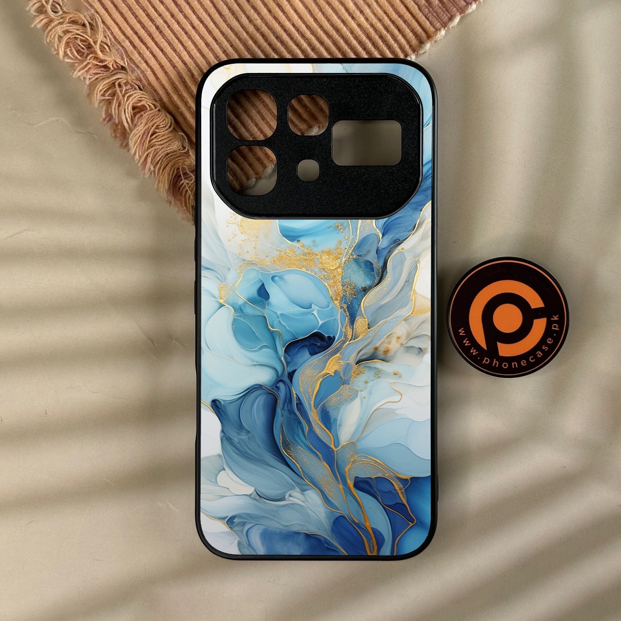 Infinix Note 60 Pro - Liquid 2.0 Design 1 - Premium Metal Printed Soft Bumper Shock Proof Case