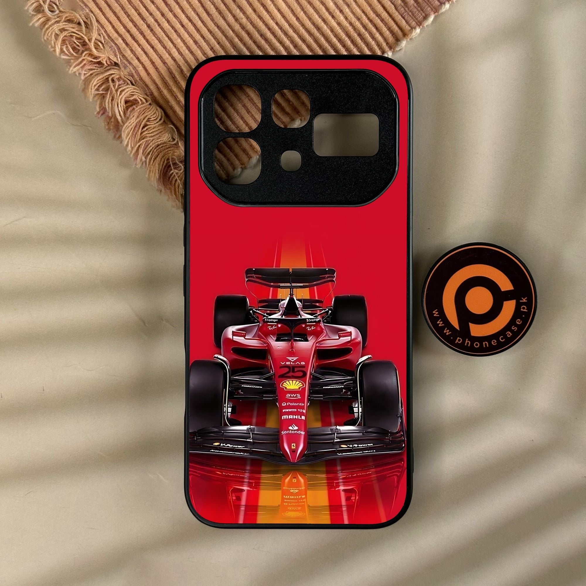 Infinix Note 60 Pro - Formula 1 Design - Premium Metal Printed Soft Bumper Shock Proof Case