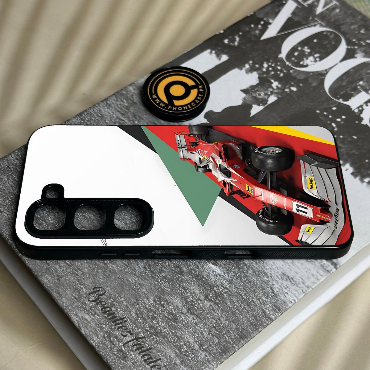Infinix Hot 70 Pro - Formula 1 Design 3 - Premium Metal Printed Soft Bumper Shock Proof Case