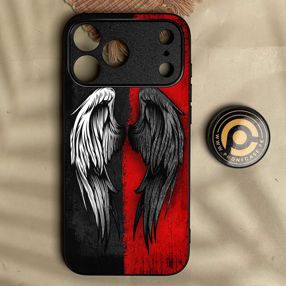 Iphone 18 Pro - Angel 2.0 Design 10 - Premium Metal Printed Soft Bumper Shock Proof Case