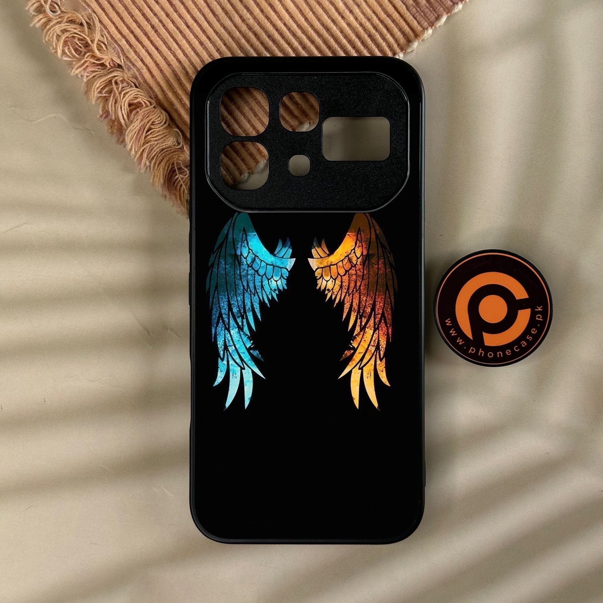 Infinix Note 60 Pro - Angel 2.0 Design 8 - Premium Metal Printed Soft Bumper Shock Proof Case