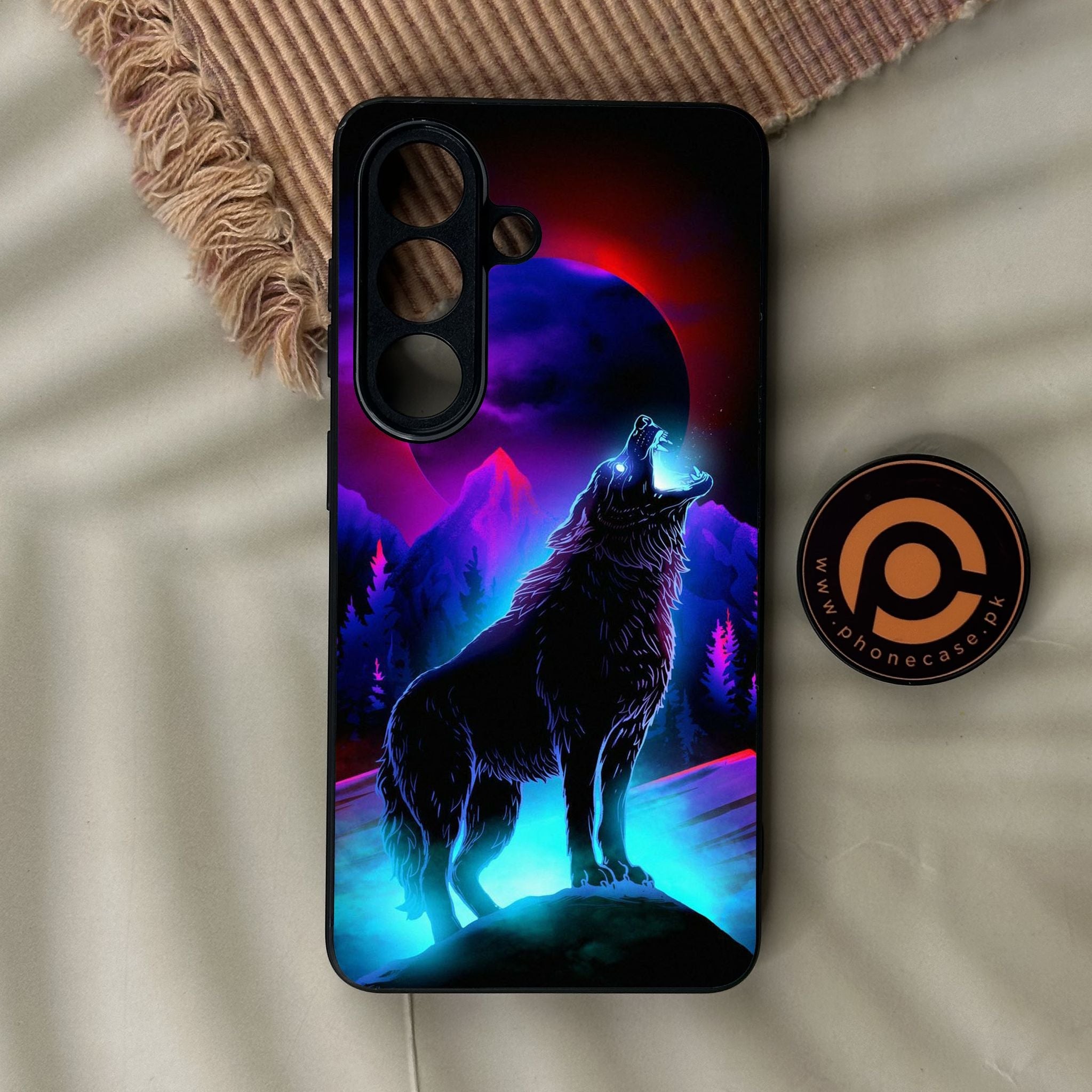 Galaxy S26 - Wolf Design 2 - Premium Metal Printed Soft Bumper Shock Proof Case