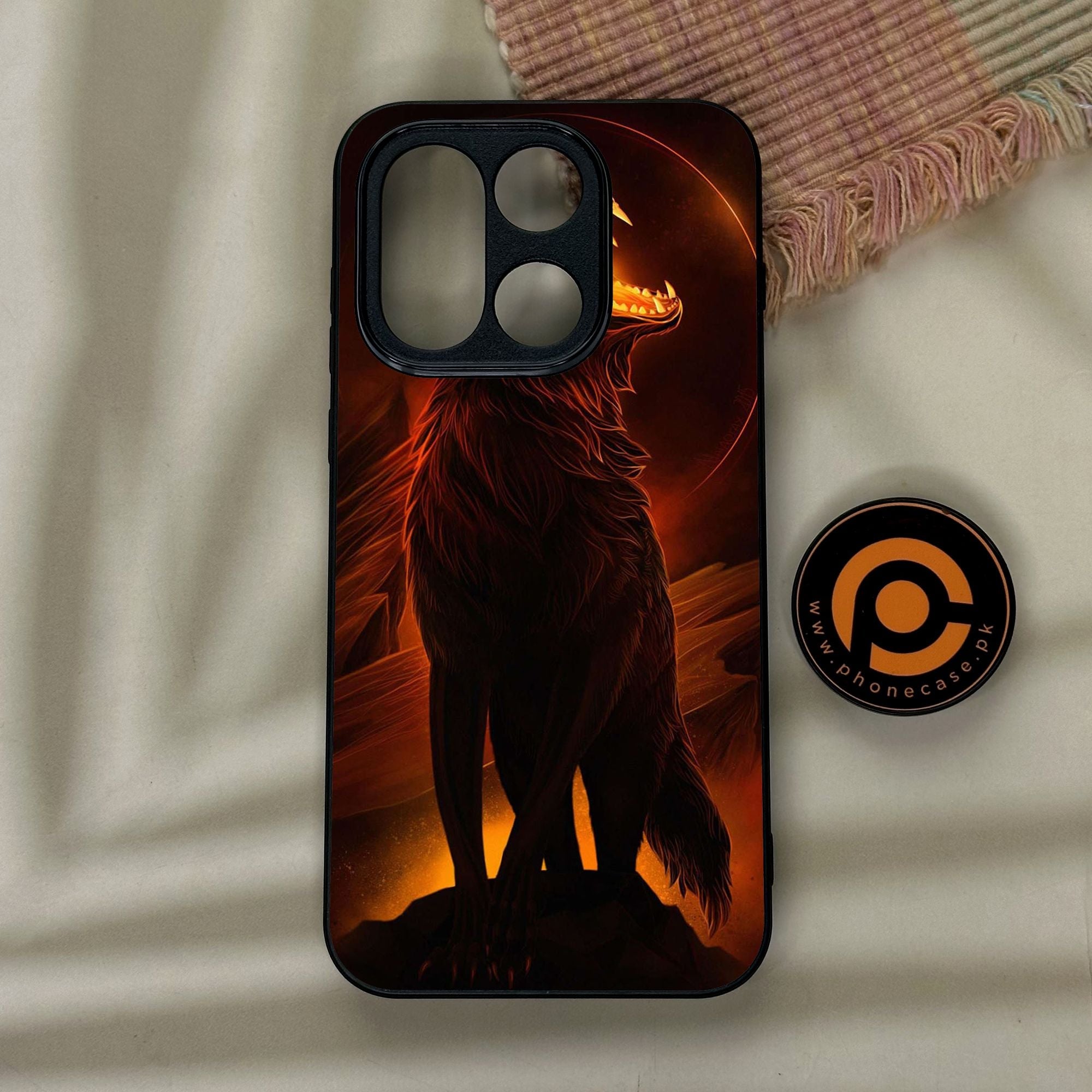 OnePlus 15 - Wolf Design 6 - Premium Metal Printed Soft Bumper Shock Proof Case