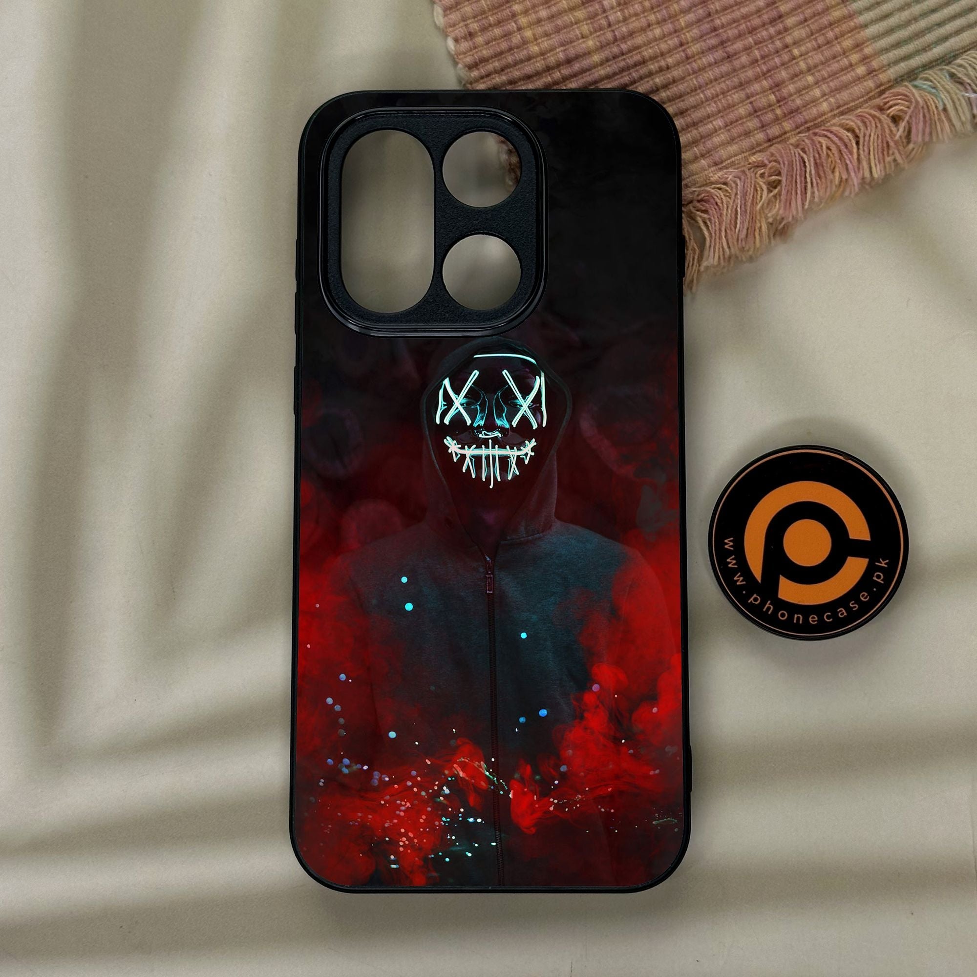 OnePlus 15 - Anonymous 2.0 Design 3 - Premium Metal Printed Soft Bumper Shock Proof Case