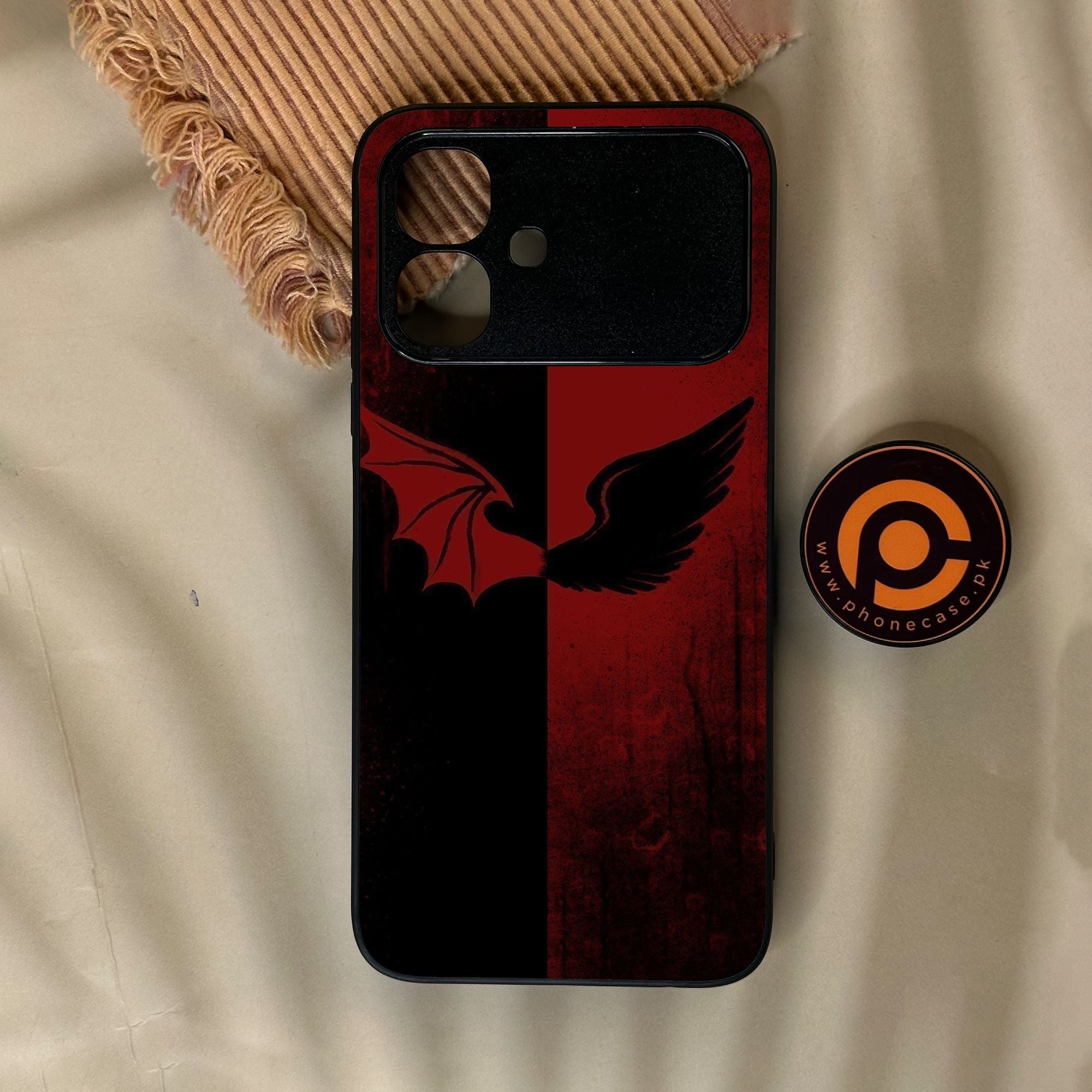Infinix Smart 20 - Angel 2.0 Design 6 - Premium Metal Printed Soft Bumper Shock Proof Case