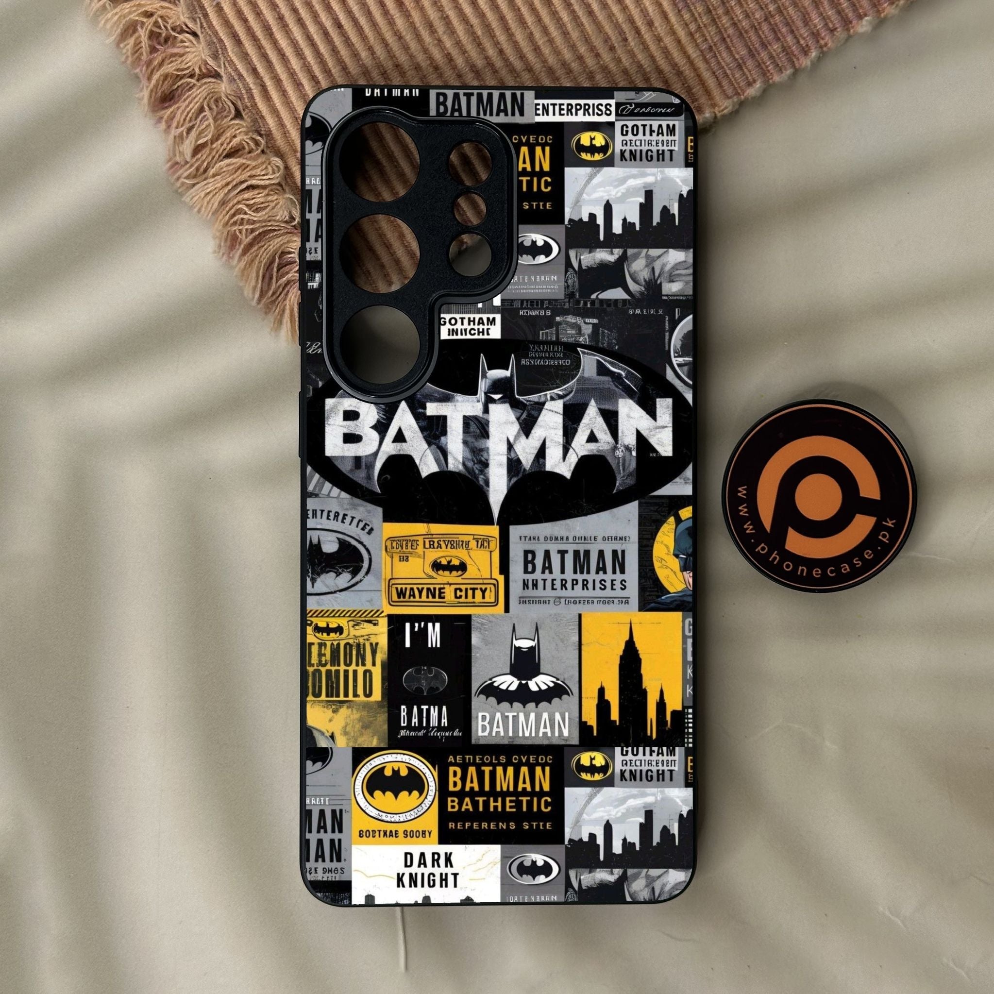 Galaxy S26 Ultra - The Gotham Collage - Premium Metal Printed Soft Bumper Shock Proof Case
