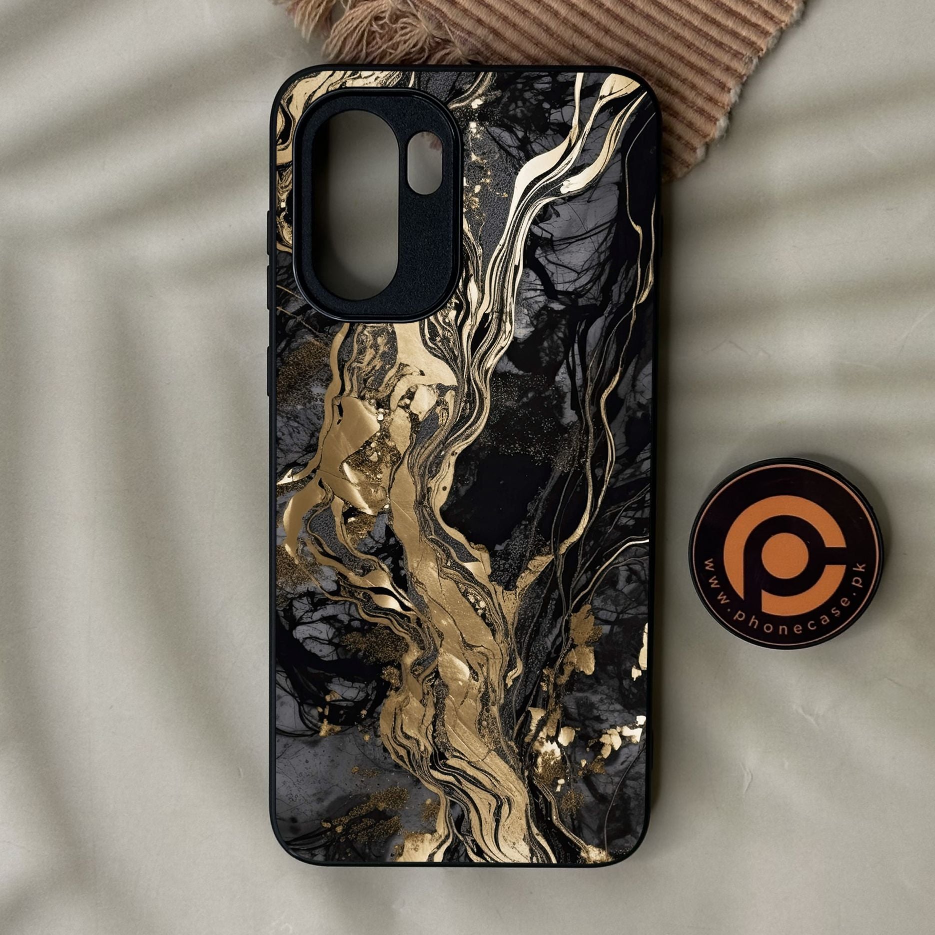 OnePlus Ace 6 - Liquid Marble Design 9 - Premium Metal Printed Soft Bumper Shock Proof Case