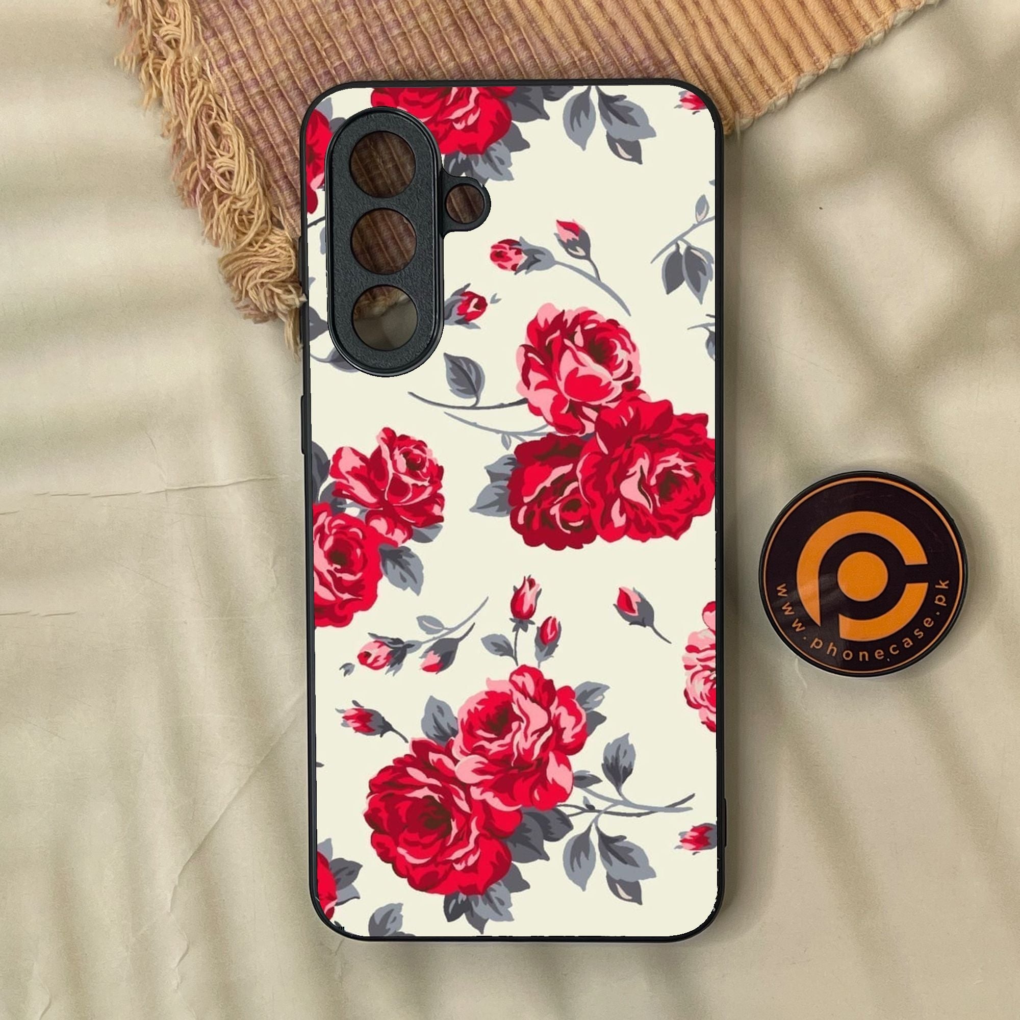 Samsung Galaxy A37 - Floral Series Design 8 - Premium Metal Printed Soft Bumper Shock Proof Case