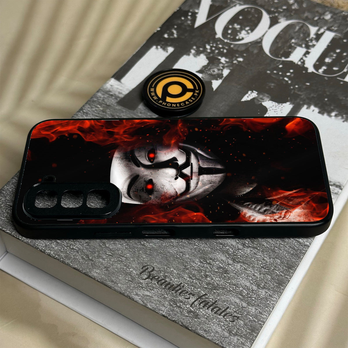 Infinix Hot 70 - Anonymous 2.0 Design 7 - Premium Metal Printed Soft Bumper Shock Proof Case